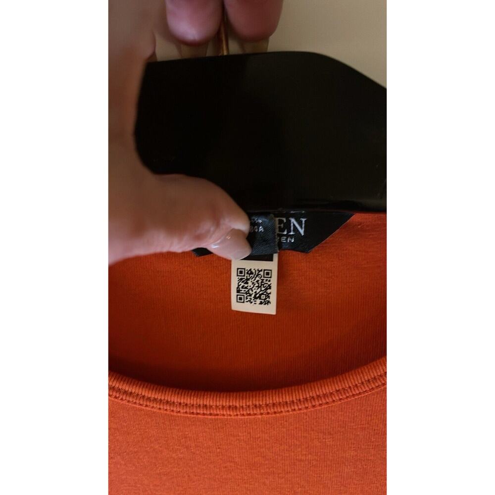 Lauren Ralph Lauren Women's BLACK LABEL Long-Sleeve Top, Orange, PS - Picture 5 of 5